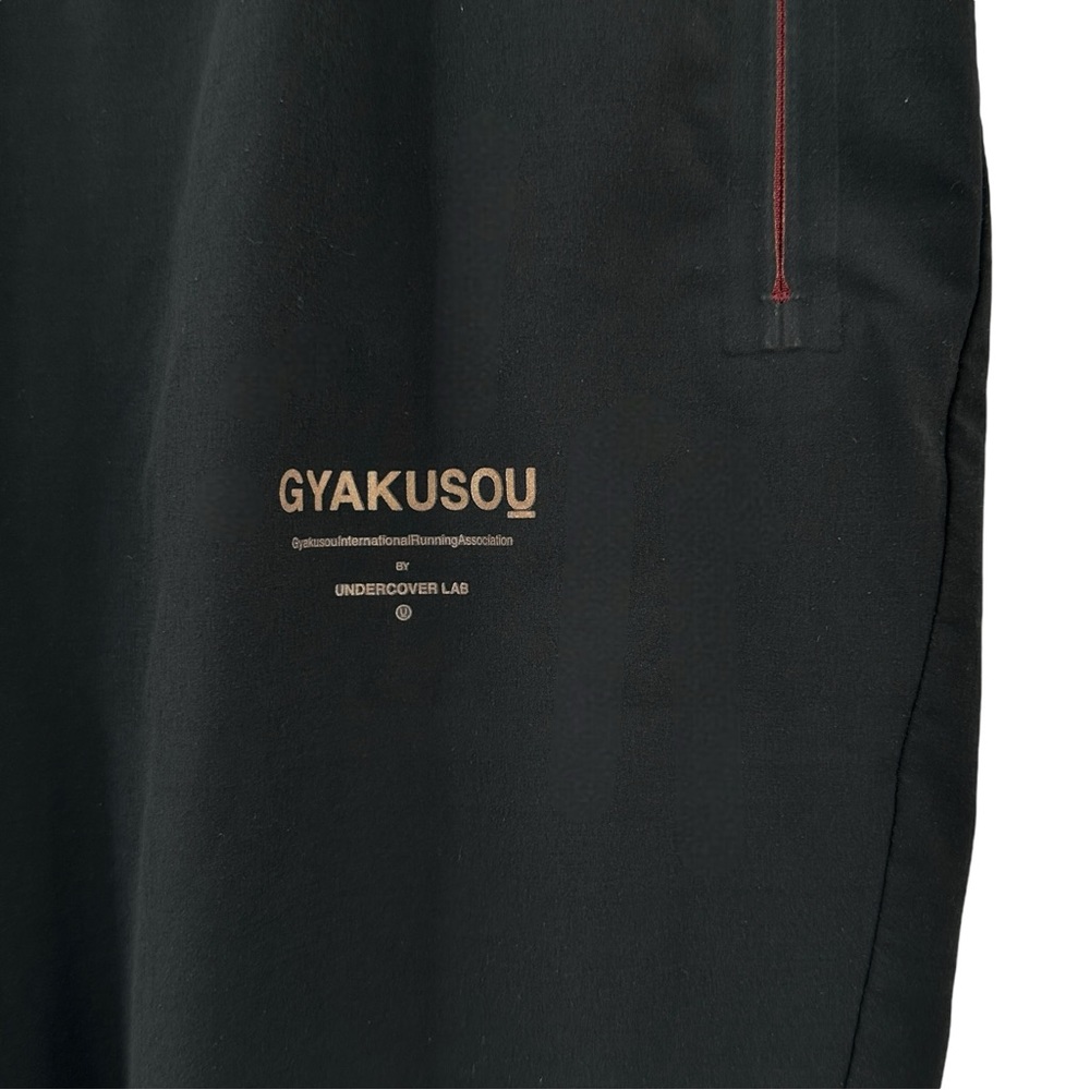 Nike x Undercover Lab Gyakusou Black l Burgundy Three Quarter Track Pants sz S - Picture 7 of 13